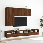 vidaXL Meubles TV muraux 2 Pièces chêne marron 60x30x30cm bois ingénierie