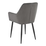 Lot de 6 chaises de salle à manger 86 x 57 x 56 cm gris foncé 03_0009901