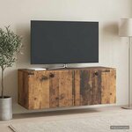 vidaXL Meuble TV mural 78 5 x 31 x 30 cm Bois ancien Bois d'ingénierie
