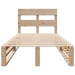 vidaXL Cadre de lit sans matelas 90x190 cm bois de pin massif