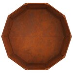 vidaXL Jardinière Rouillé 120 x 120 x 50 cm