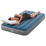INTEX Lit d'Air avec Pompage INTEX Bleu foncé et gris 99 x 191 x 25 cm