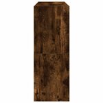 vidaXL Étagères à chaussures 2 Pièces empilable chêne fumé 89 5x30x40 cm