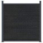 vidaXL Panneau de clôture gris 1737x186 cm WPC