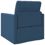 vidaXL Sofa-lit 2-en-1 Bleu 74x77x81 cm Tissu