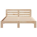 vidaXL Cadre de lit sans matelas 135x190 cm bois de pin massif