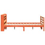 vidaXL Cadre de lit sans matelas cire marron 120x190cm bois pin massif