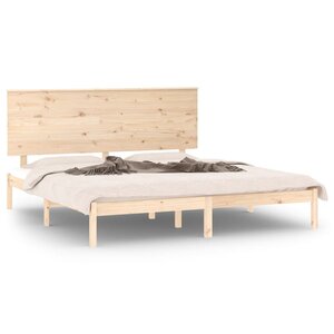vidaXL Cadre de lit sans matelas 150x200 cm bois massif