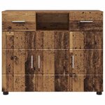 vidaXL Buffet Bois ancien 88.5 x 30.5 x 73 cm Bois d'ingénierie