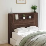 vidaXL Tête de lit Chêne brun 120 x 16 5 x 103 5 cm Bois d'ingénierie
