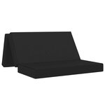 vidaXL Canapé-lit pliable 140 x 67 x 45 cm Noir