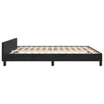 vidaXL Cadre de lit sans matelas noir velours
