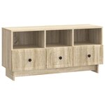 vidaXL Meuble TV Chêne Sonoma 102 x 34 5 x 50 cm Bois d'ingénierie