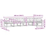 vidaXL Ensemble de canapés d'extérieur 6 pc Naturel et Crème