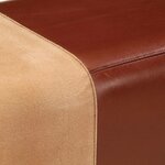 vidaXL Banc saut de cheval 160 cm Marron Cuir véritable et bois acacia
