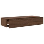 vidaXL Étagère murale avec tiroirs chêne marron bois d'ingénierie