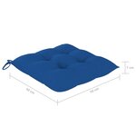 vidaXL Chaises de jardin lot de 4 avec coussins Bois d'acacia massif