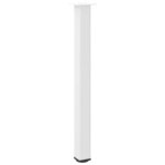 vidaXL Pieds de table de bar 4 pièces Blanc 100-102 cm Acier