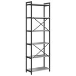 vidaXL Bibliothèque Sonoma gris 60 x 30 x 188 cm Bois d'ingénierie