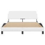 vidaXL Cadre de lit sans matelas blanc 120x200 cm similicuir