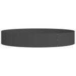 vidaXL Ensemble de pots noirs Noir Métal Grand Durable Pots en métal
