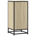 vidaXL Buffet chêne sonoma 35 5x35x76 cm bois d'ingénierie et métal