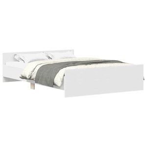 vidaXL Cadre de lit sans matelas blanc 150x200 cm
