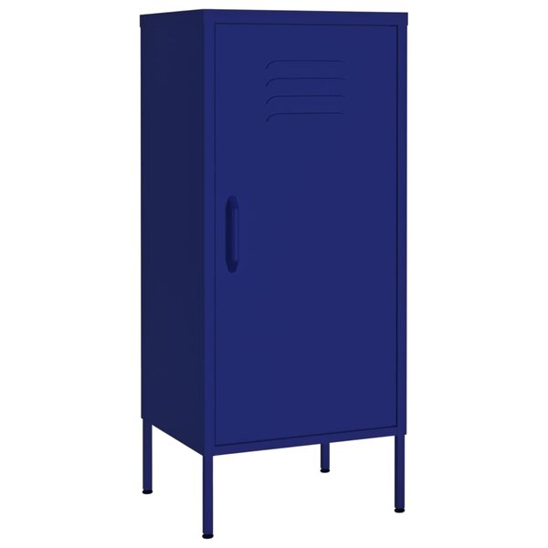 vidaXL Armoire de rangement Bleu marine 42 5x35x101 5 cm Acier
