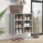 vidaXL Armoire à chaussures Sonoma gris 52 5x30x50 cm