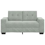 vidaXL Canapé causeuse gris clair 120 cm velours