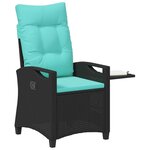 vidaXL Chaise de jardin inclinable 56 x 60 x 112 cm acier