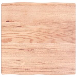 vidaXL Dessus de table bois massif traité bordure assortie