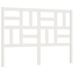 vidaXL Tête de lit Blanc 146x4x104 cm Bois massif de pin