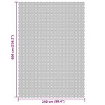 vidaXL Tapis de sol de camping crème 6x2 5 m