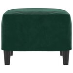 vidaXL Repose-pied Vert foncé 60x50x41 cm Velours