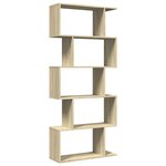 vidaXL Étagère séparatrice de pièce 5 niveaux chêne sonoma 70x24x161cm