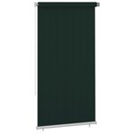 vidaXL Store roulant d'extérieur 120x230 cm Vert foncé PEHD