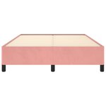 vidaXL Cadre de lit sans matelas rose 140x190 cm velours