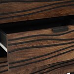 vidaXL Cabinet de chevet Noyer 50 x 33 x 60 cm bois de manguier massif