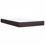 vidaXL Sommier à lattes de lit avec matelas Marron foncé 120x200 cm