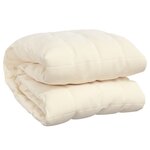 vidaXL Couverture lestée Crème clair 155x220 cm 11 kg Tissu