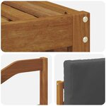 vidaXL Ensemble de canapés d'extérieur 4 pc Naturel et Anthracite