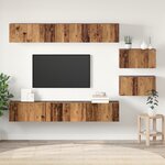 vidaXL Ensemble meuble TV 8 Pièces Bois ancien 60 x 30 x 30.5 cm