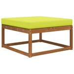 vidaXL Coussin de canapé d'extérieur Vert 80 x 80 x 8 cm Polyester