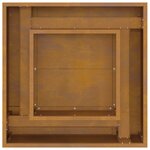Foyer carré vidaXL 60x60x30 cm en acier résistant aux intempéries