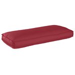 vidaXL Coussin de palette Rouge Vin pour Siège/Dossier 120x50x12 cm Tissu Oxford