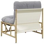 vidaXL Chaise de jardin 2 Pièces Gris clair 75 x 75 x 71 cm Acier