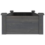 vidaXL Lit surélevé de jardin doublure 120x45x25 cm bois massif sapin