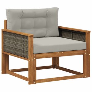 vidaXL Sofa de milieu extérieur Naturel