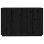 vidaXL Buffet Noir 120x35x80 cm Bois massif de pin